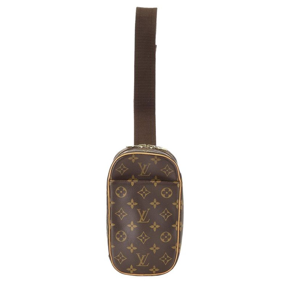 Louis Vuitton Brown Monogram Coated Canvas Pochette Gange (Authentic Pre-
Loved)